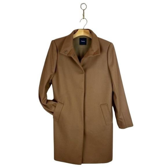 Theory Jackets & Blazers - Theory Layti R Baron Camel Wool Cashmere Blend Coat M